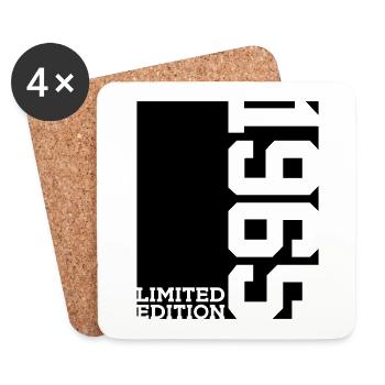 LIMITED EDITION 1965 61. GEBURTSTAG - Untersetzer (4er-Set) - Weiß - Vorne