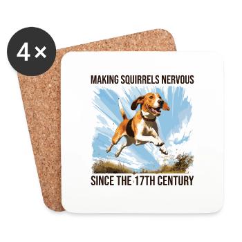 Making Squirrels Nervous Since The 17th Century - Untersetzer (4er-Set) - Weiß - Vorne