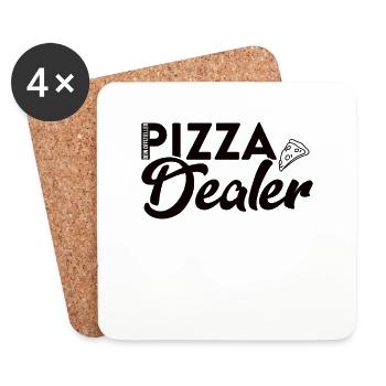Pizza Dealer - Für Begeisterte Pizzabäcker - Untersetzer (4er-Set) - Weiß - Vorne