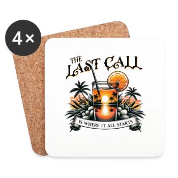 ast Call Thrill Seeker - Nightlife Enthusiast - Coasters (set of 4) - white - Front
