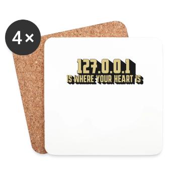 127.0.0.1 – Soul Of Coding - Coasters (set of 4) - white - Front