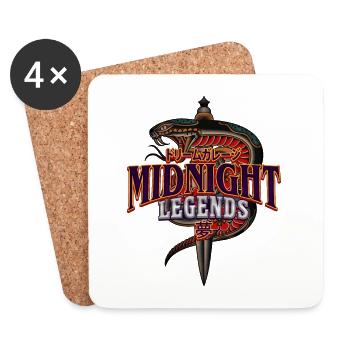 Midnight Legends | Dream Artworks - Coasters (set of 4) - white - Front