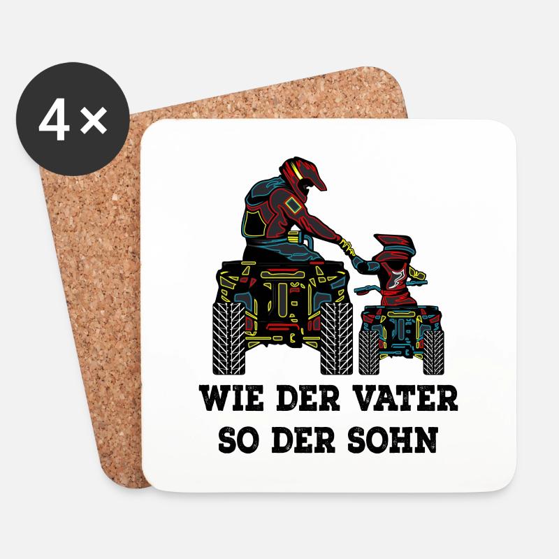 Quad - Untersetzer (4er-Set) - Weiß