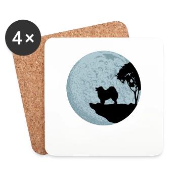Samoyed - Coasters (set of 4) - white - Front