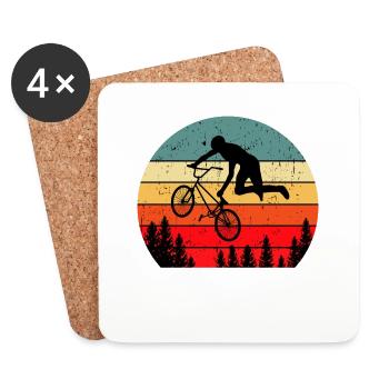 BMX - Dessous de verre (lot de 4) - blanc - Devant