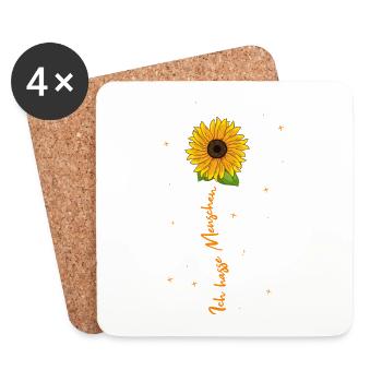 I hate people - Coasters (set of 4) - white - Front