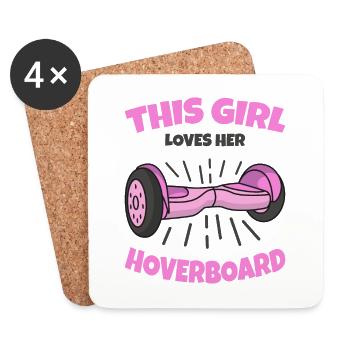 Hoverboard - Untersetzer (4er-Set) - Weiß - Vorne