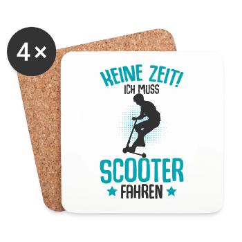 Scooter - Untersetzer (4er-Set) - Weiß - Vorne