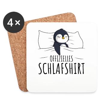 Pinguin - Untersetzer (4er-Set) - Weiß - Vorne