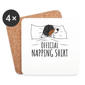 Australian Shepherd - Untersetzer (4er-Set) - Weiß - Vorne
