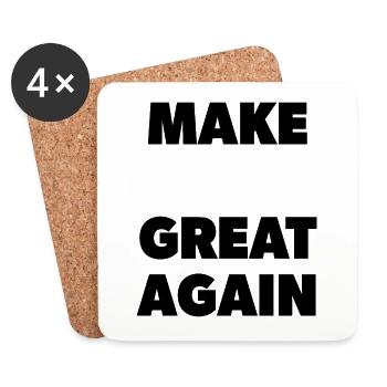 Make "___" Great Again - Template - Coasters (set of 4) - white - Front