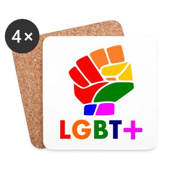 Lgbt - Coasters (set of 4) - white - Front