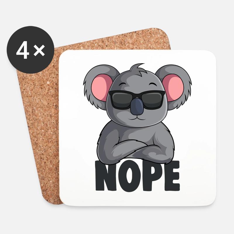 Koala - Untersetzer (4er-Set) - Weiß