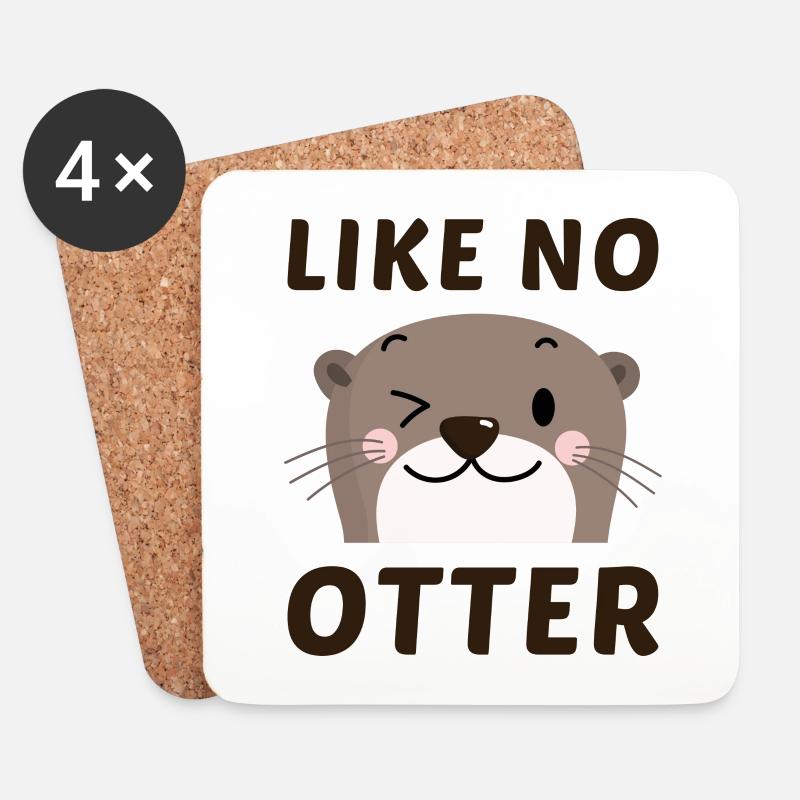 Wie Kein Otter - Untersetzer (4er-Set) - Weiß