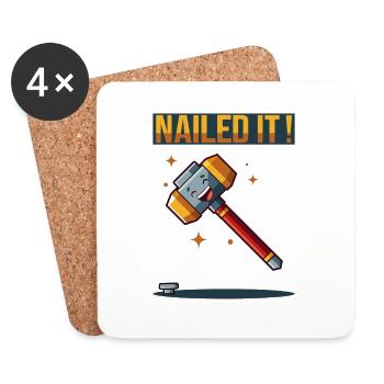 Nailed It - Untersetzer (4er-Set) - Weiß - Vorne