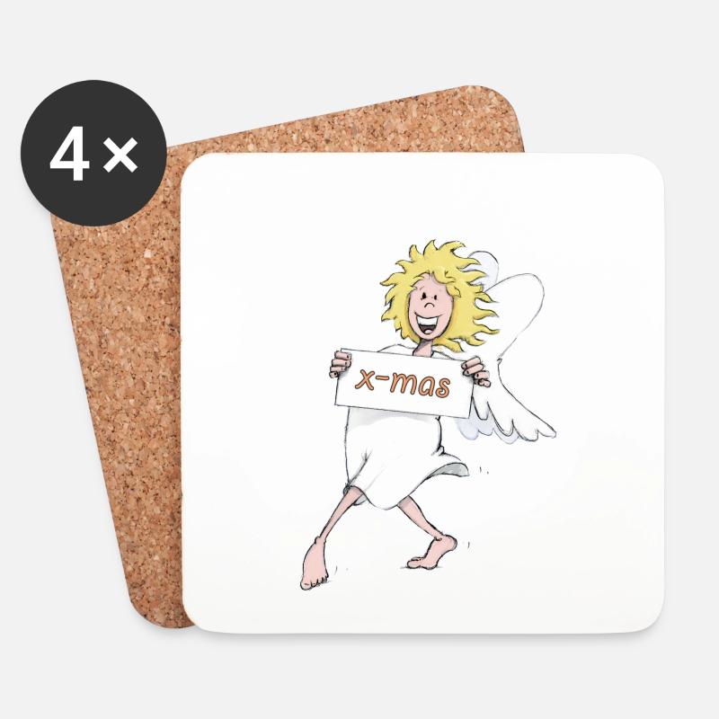 Cloud nine xmas - Coasters (set of 4) - white