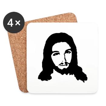 Jésus - Dessous de verre (lot de 4) - blanc - Devant
