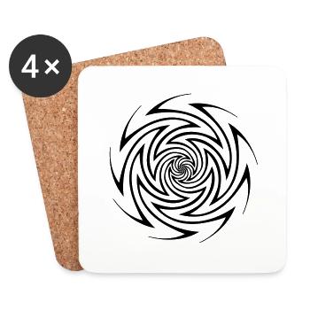 spiral 03 - Untersetzer (4er-Set) - Weiß - Vorne