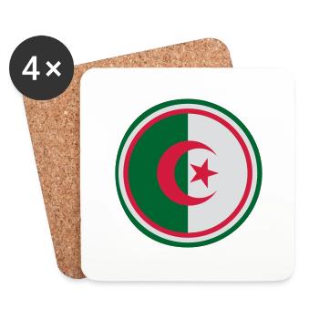 Algérie - Dessous de verre (lot de 4) - blanc - Devant