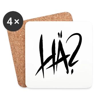 HÄ - Untersetzer (4er-Set) - Weiß - Vorne