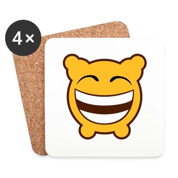 Gloomy Laughs! - Coasters (set of 4) - white - Front
