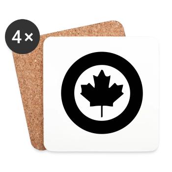 sign canada - Dessous de verre (lot de 4) - blanc - Devant