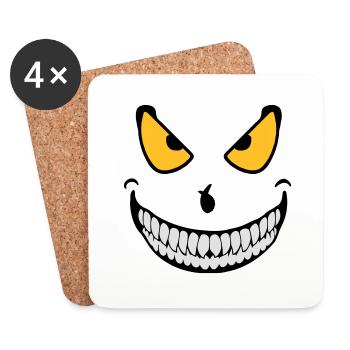 Halloween Monster (3c) - Coasters (set of 4) - white - Front