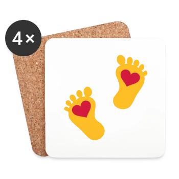 baby - Coasters (set of 4) - white - Front