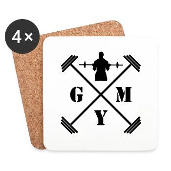 Gym - Coasters (set of 4) - white - Front