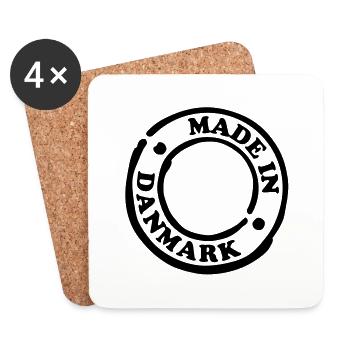 made_in_danmark__f1 - Coasters (set of 4) - white - Front
