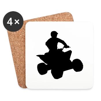 quad___f1 - Dessous de verre (lot de 4) - blanc - Devant
