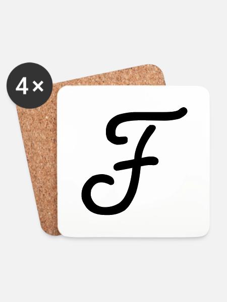 f - Untersetzer (4er-Set) - Weiß