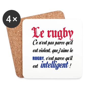 intelligent - Dessous de verre (lot de 4) - blanc - Devant