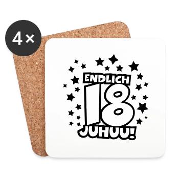 endlich_18_2_f1 - Coasters (set of 4) - white - Front