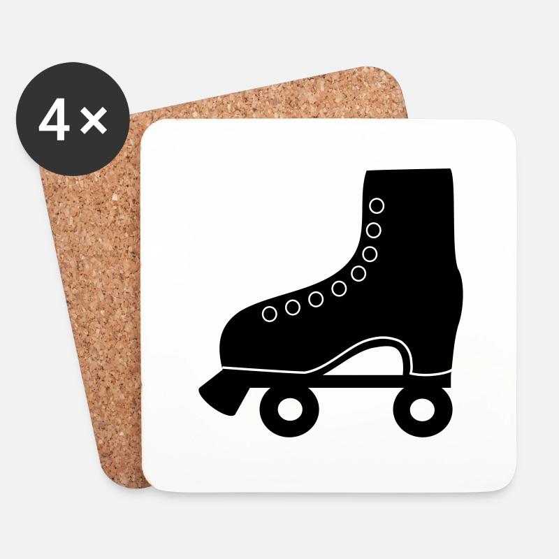 roller skate - Coasters (set of 4) - white