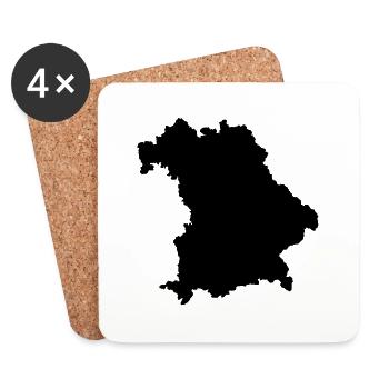 Bayern - Untersetzer (4er-Set) - Weiß - Vorne
