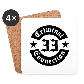 criminal connection - Untersetzer (4er-Set) - Weiß - Vorne