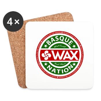 Basque Wax 2 - Dessous de verre (lot de 4) - blanc - Devant