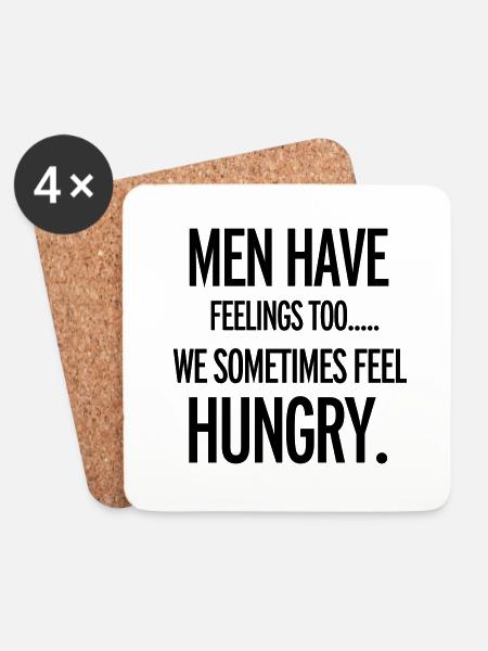 Hungry - Coasters (set of 4) - white