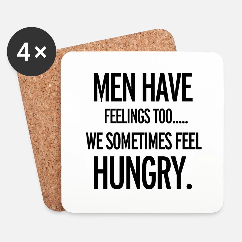 Hungry - Coasters (set of 4) - white
