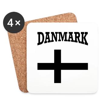 Danmark - Coasters (set of 4) - white - Front