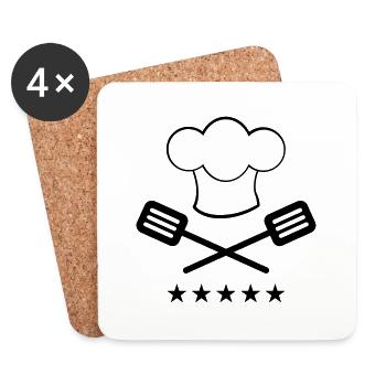(koch_2_1f) - Coasters (set of 4) - white - Front