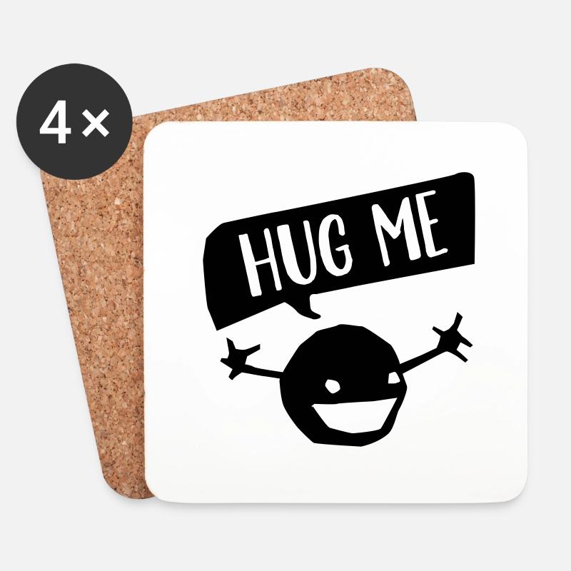 Hug Me - Untersetzer (4er-Set) - Weiß