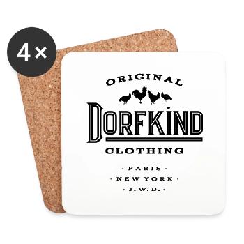 Original Dorfkind Clothing JWD - Untersetzer (4er-Set) - Weiß - Vorne