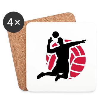 volleyball - Coasters (set of 4) - white - Front