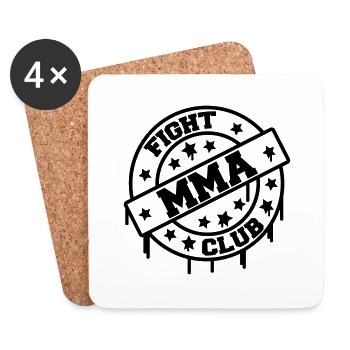 mma_fight_club_1 - Coasters (set of 4) - white - Front