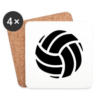 Ball - Coasters (set of 4) - white - Front