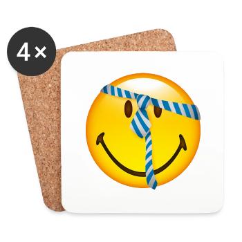 Smiley Glossy Tie - Untersetzer (4er-Set) - Weiß - Vorne