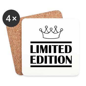 limited edition king - Coasters (set of 4) - white - Front