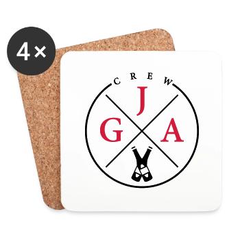 jga crew bier - Untersetzer (4er-Set) - Weiß - Vorne
